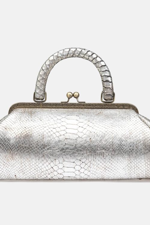 Сумка Charlotte CROCODILE SILVER