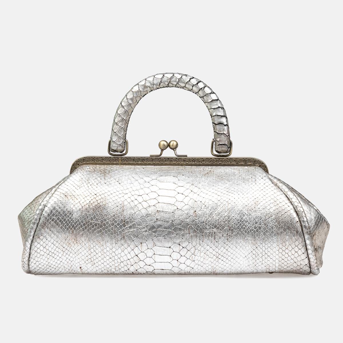 Сумка Charlotte CROCODILE SILVER