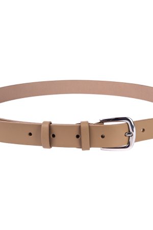 Карамельний ремінь з пряжкою з нержавіючої сталі 30мм