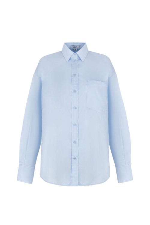 Oversize light blue shirt