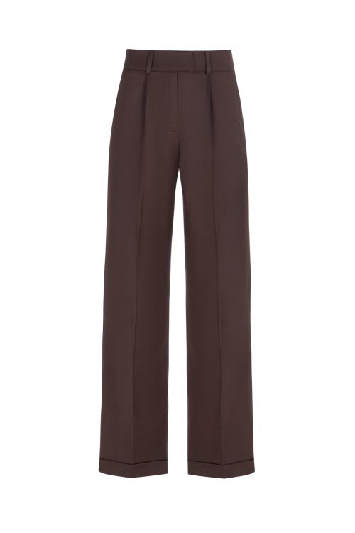 Low waisted chocolate trousers