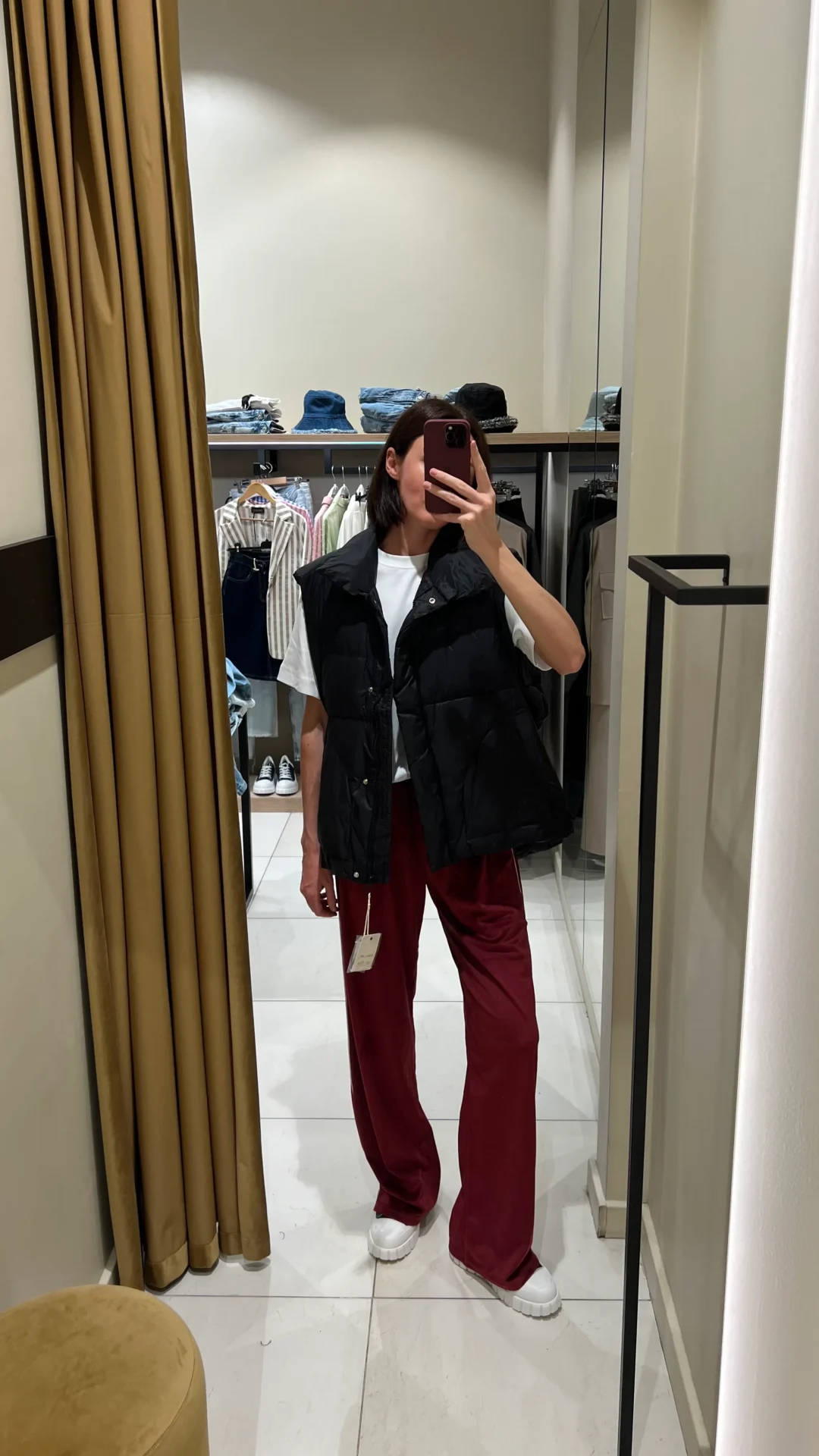 Пуховий жилет oversize чорний - Зображення 2