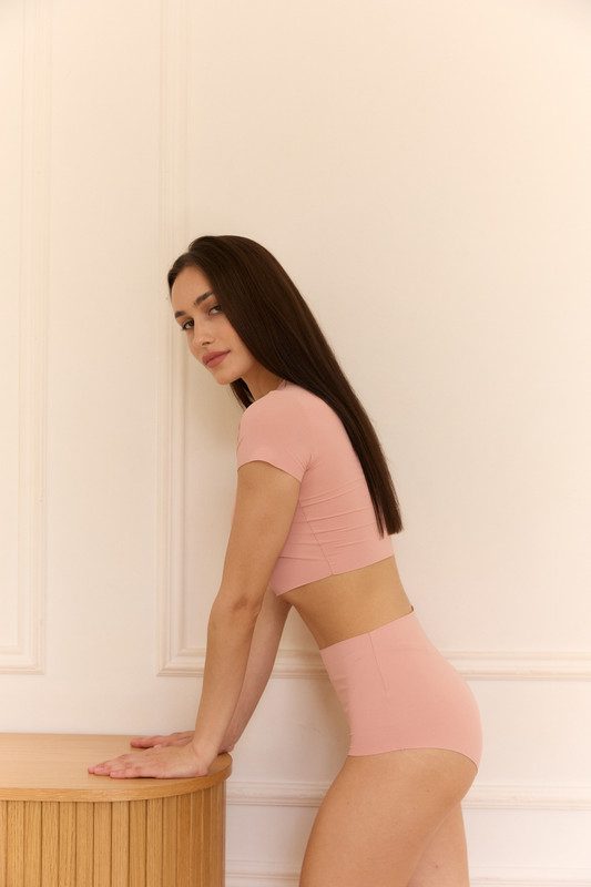 топ футболка пудра - Зображення 3