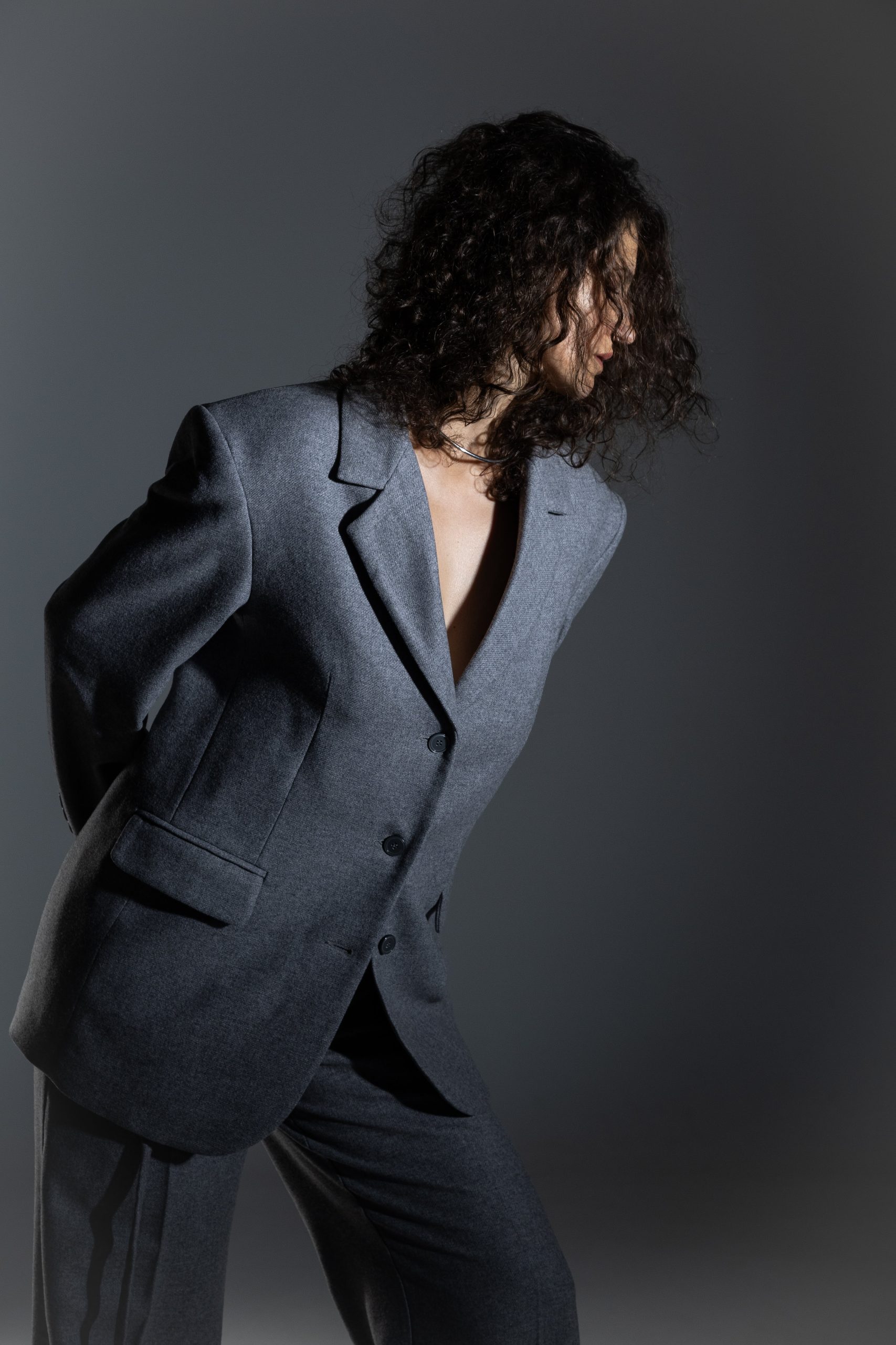 Grey wool jacket - Зображення 3