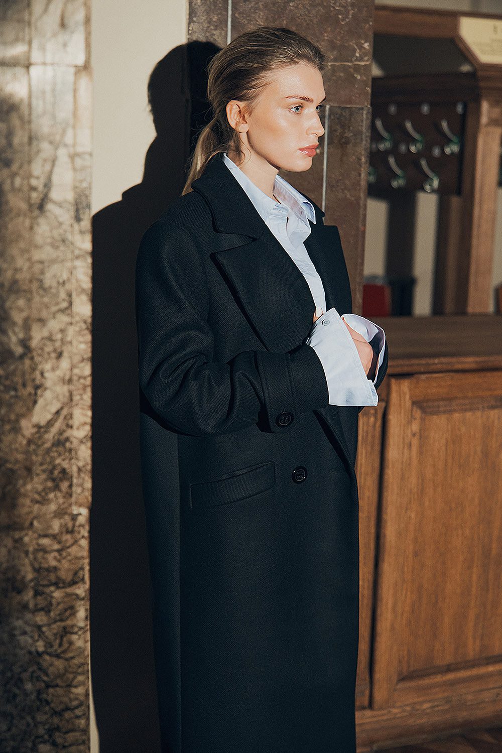 Double-breasted maxi coat - Зображення 3