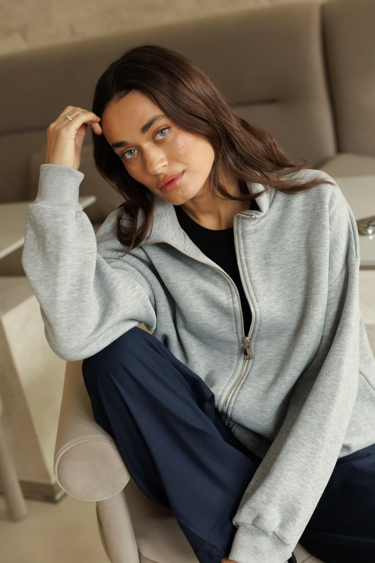 Зіп худі на флісі - Зображення 10