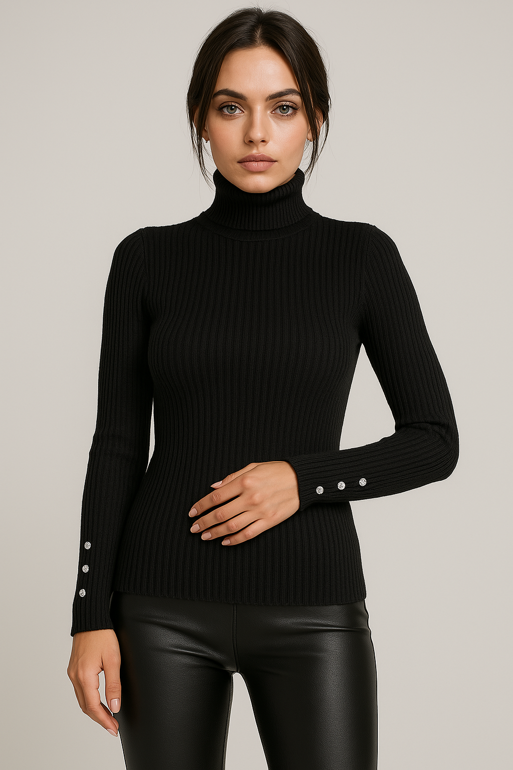 Лонгслів в рубчик - Зображення 3