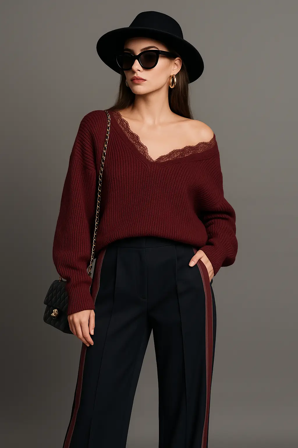 Джемпер з мереживом