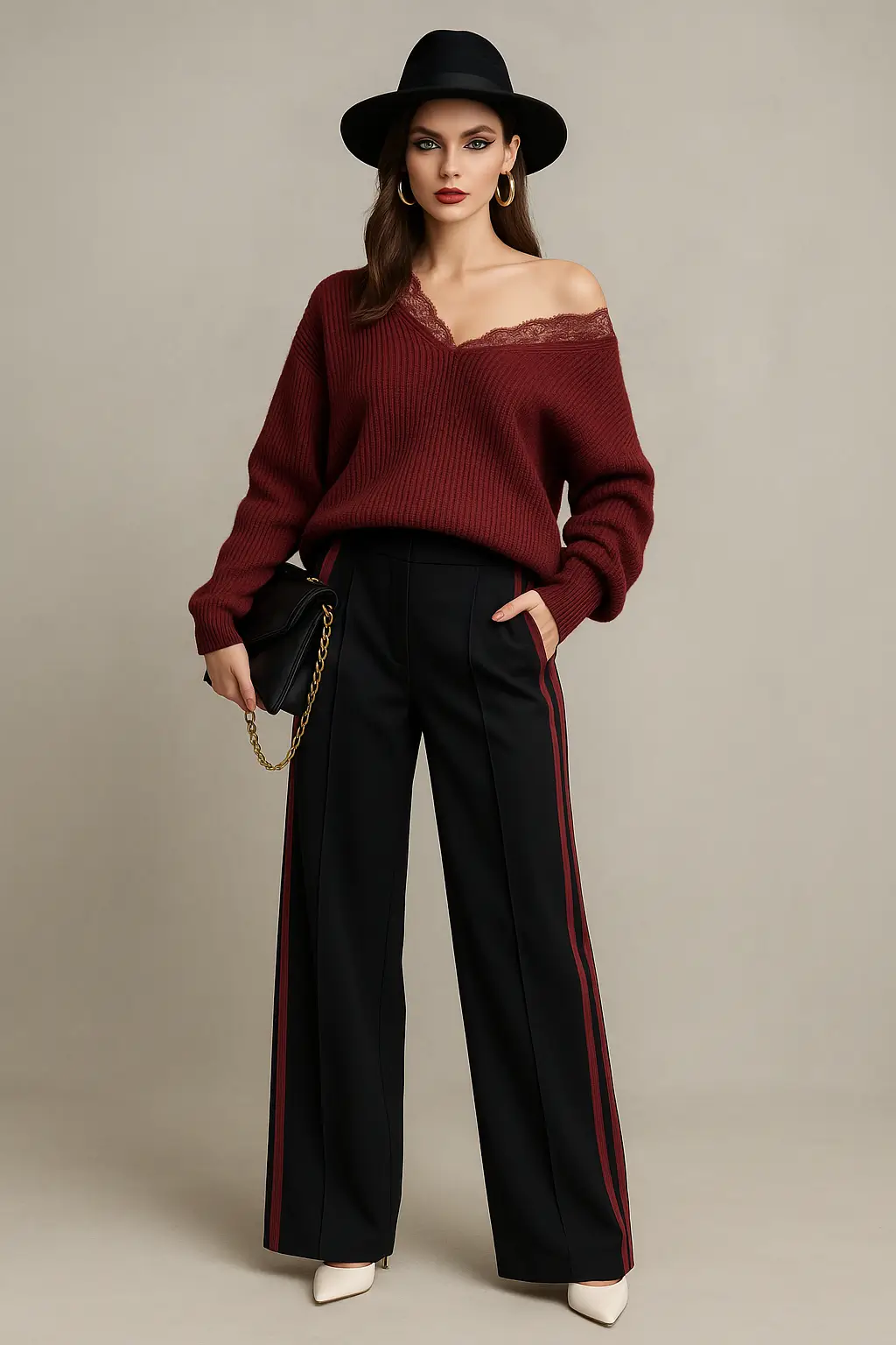 Джемпер з мереживом - Зображення 4