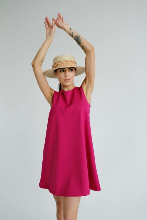 Плаття фуксія міді