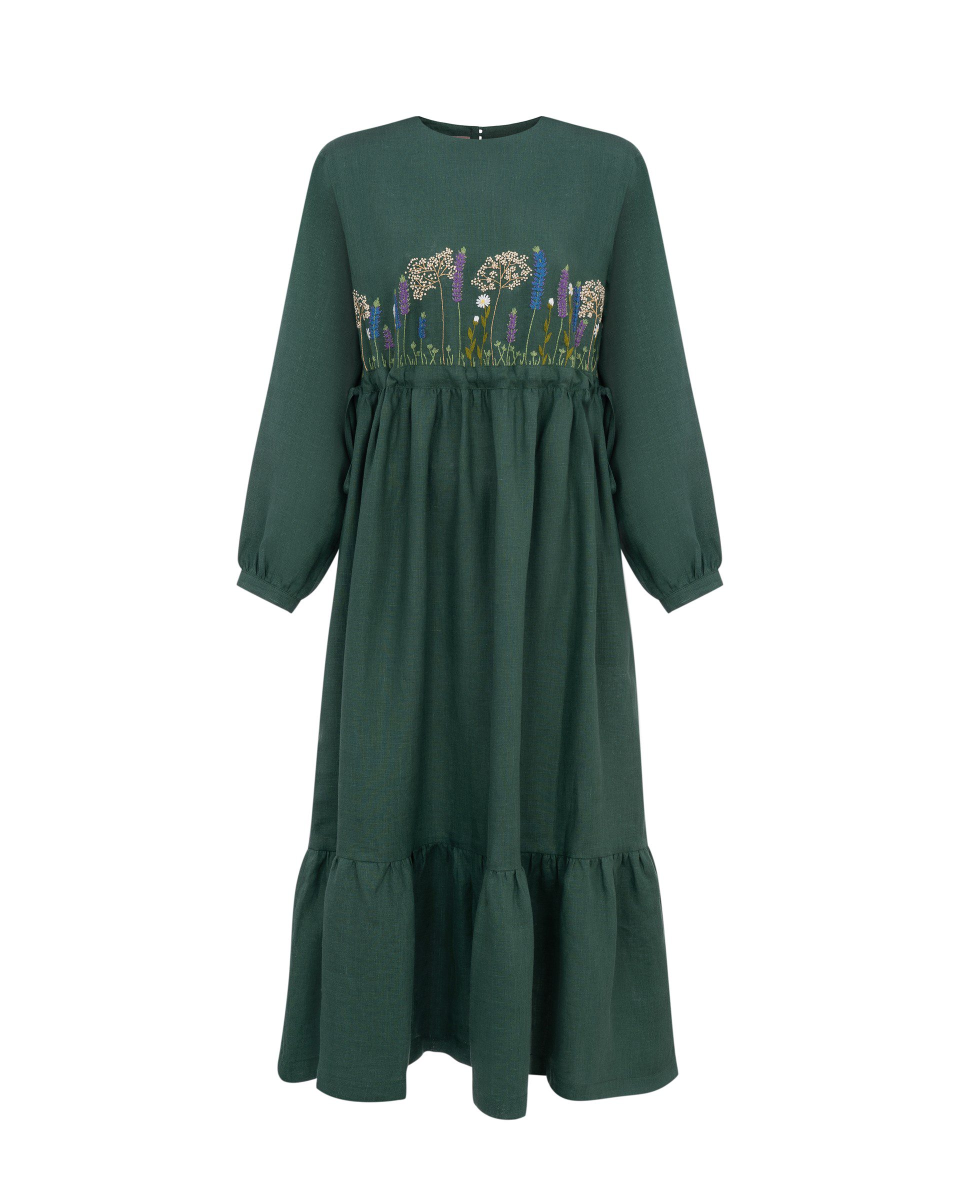 Сукня максі з вишивкою