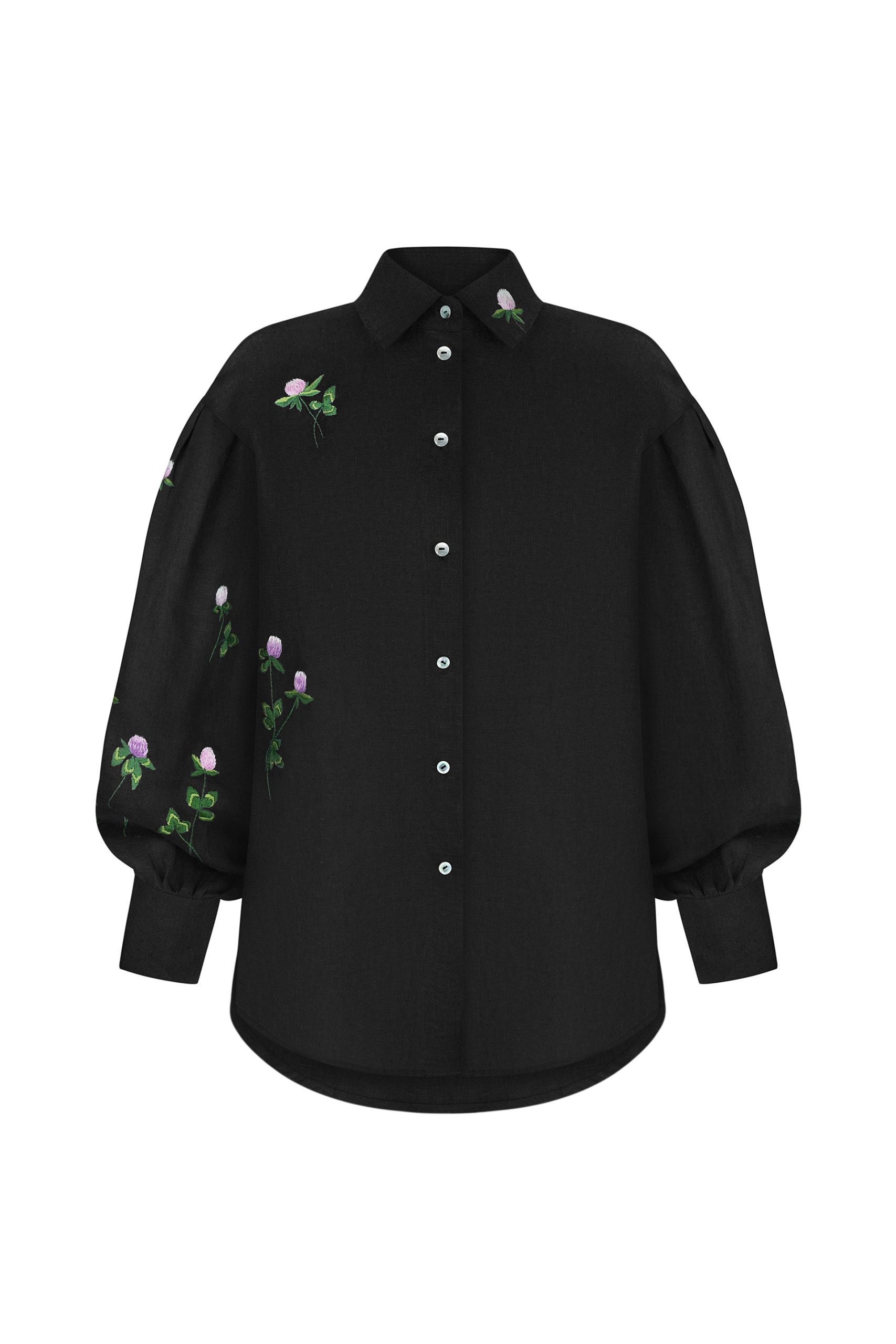 Сорочка з ручною вишивкою конюшини - Зображення 2