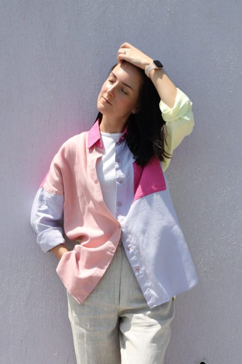 Сорочка різнокольорова