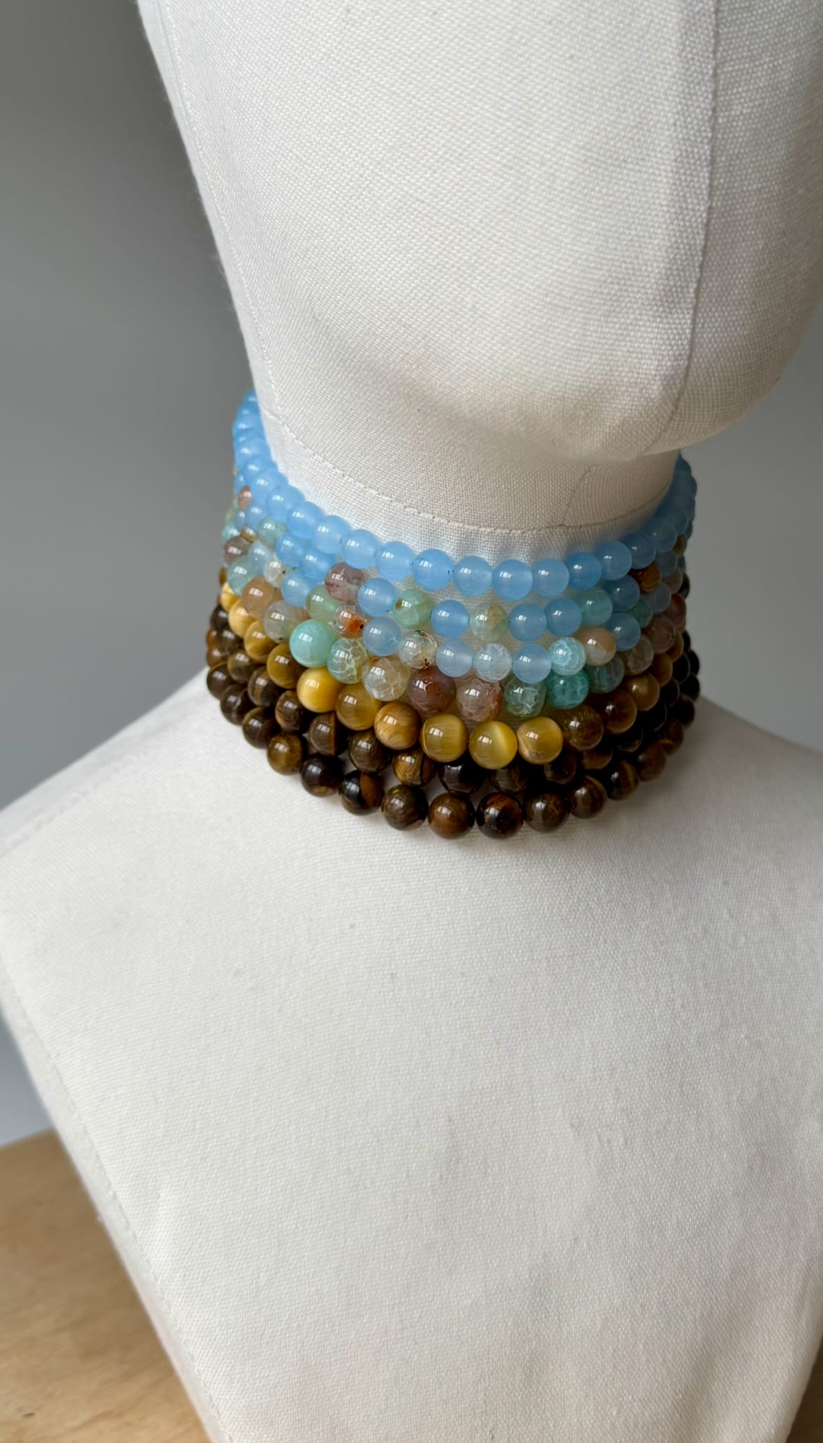 Семирядний градієнтний з агату та тигрового ока - Зображення 9