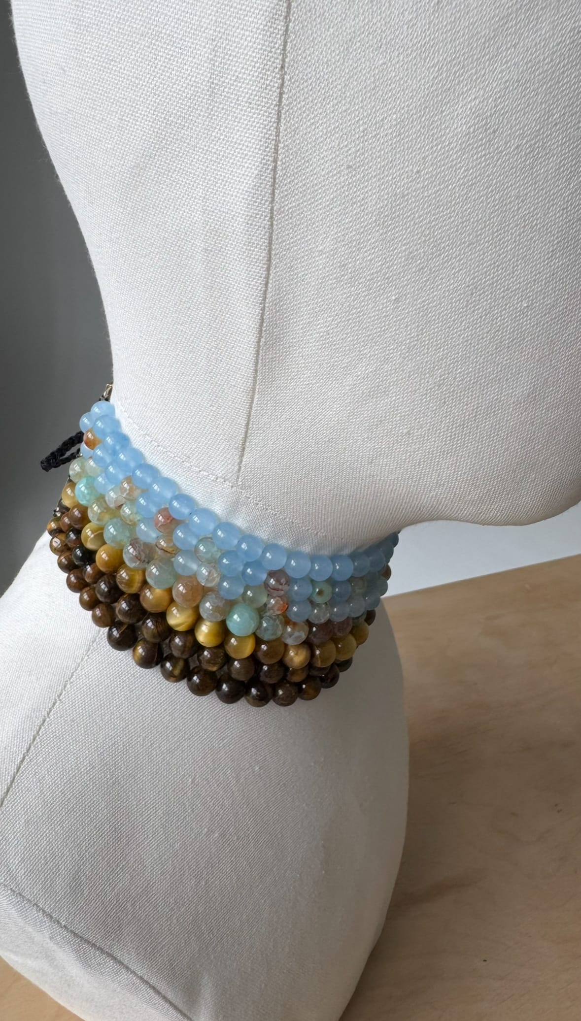 Семирядний градієнтний з агату та тигрового ока - Зображення 8