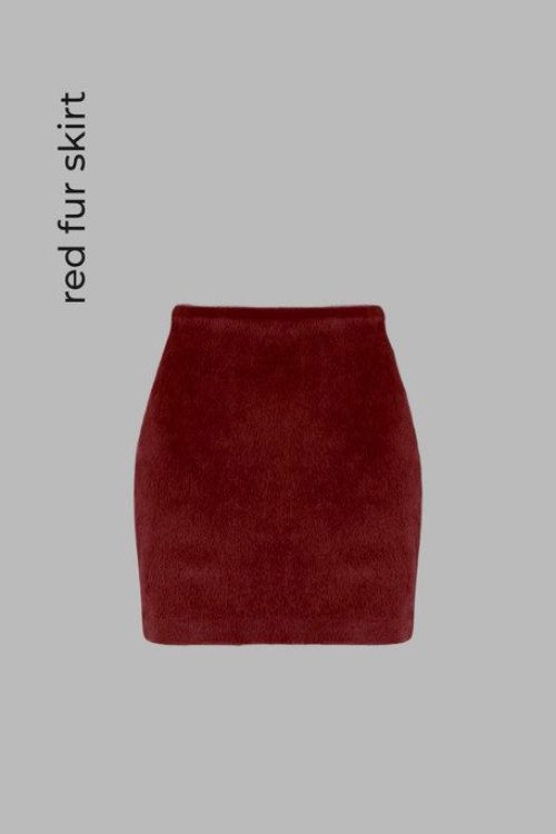 спідниця з еко хутра