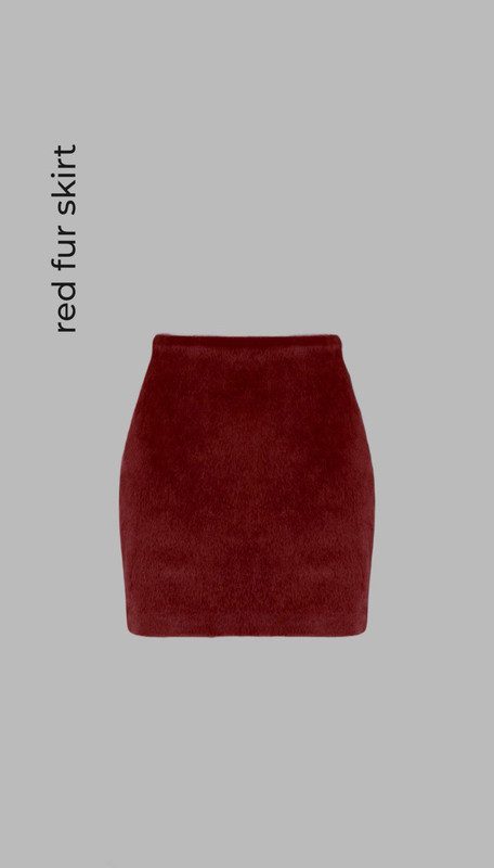 спідниця з еко хутра