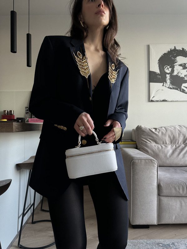 Синій піджак з колосками - Зображення 3