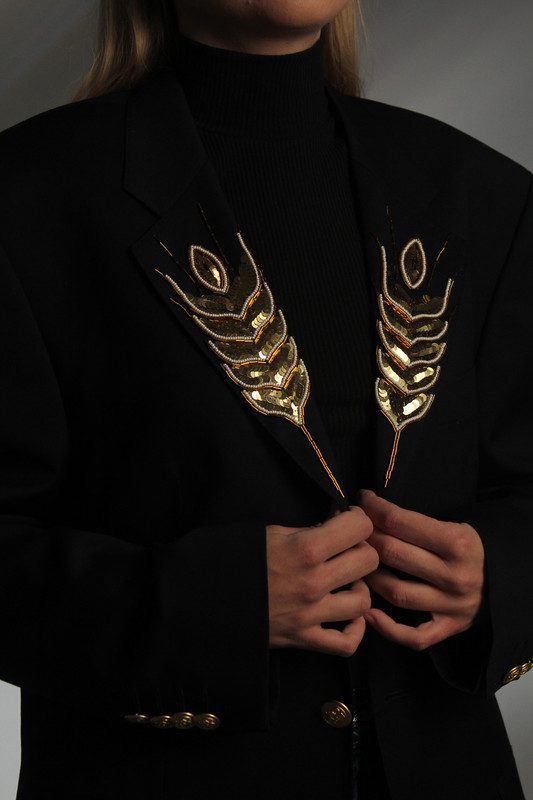 Синій піджак з колосками - Зображення 6