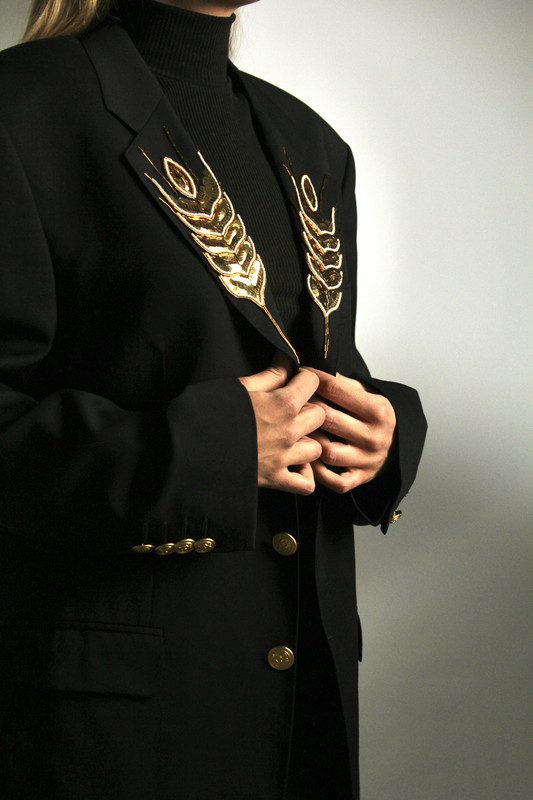 Синій піджак з колосками - Зображення 8