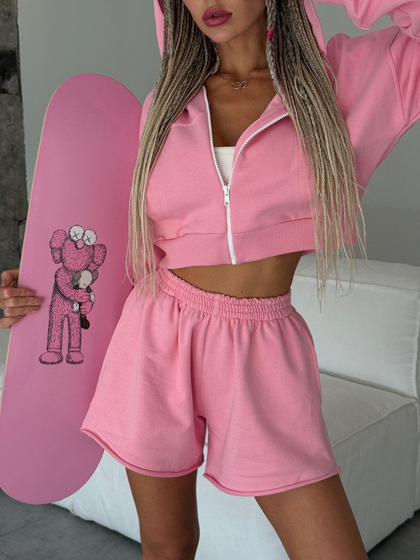 Коротке Zip-худі: