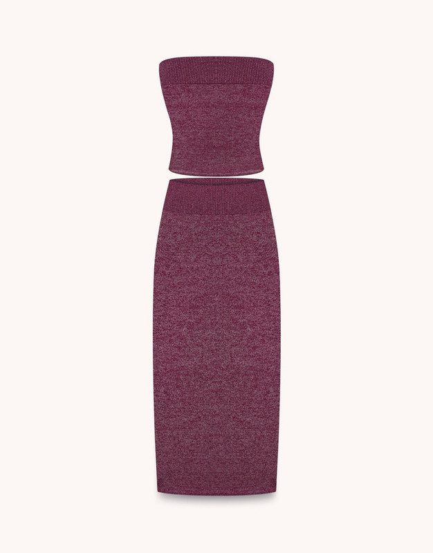 Півпрозорий костюм фіолет