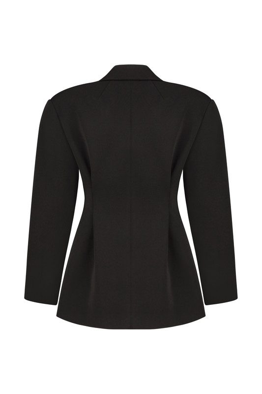 О-подібний піджак з керамічним ґудзиком - Зображення 2