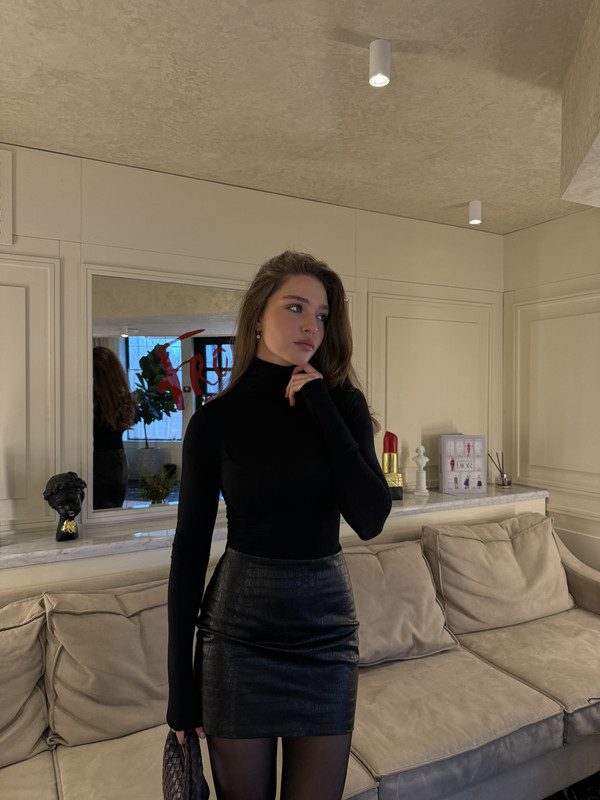 Спідниця mini з еко шкіри - Зображення 2