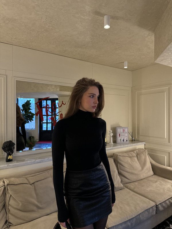 Спідниця mini з еко шкіри - Зображення 3