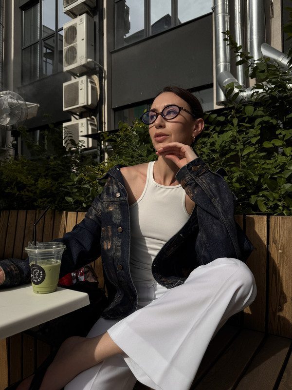 Темно-синя джинсівка - Зображення 2