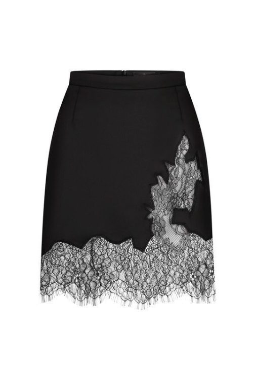 Шовкова спідниця з мереживом