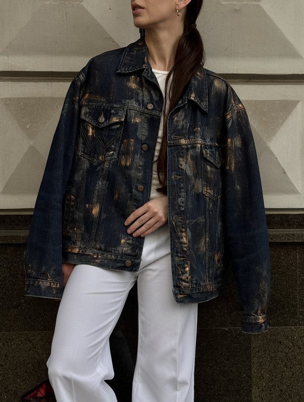 Темно-синя джинсівка - Зображення 3