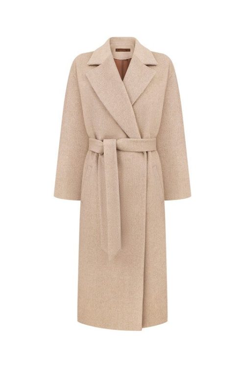 Пальто зі спущеним плечем