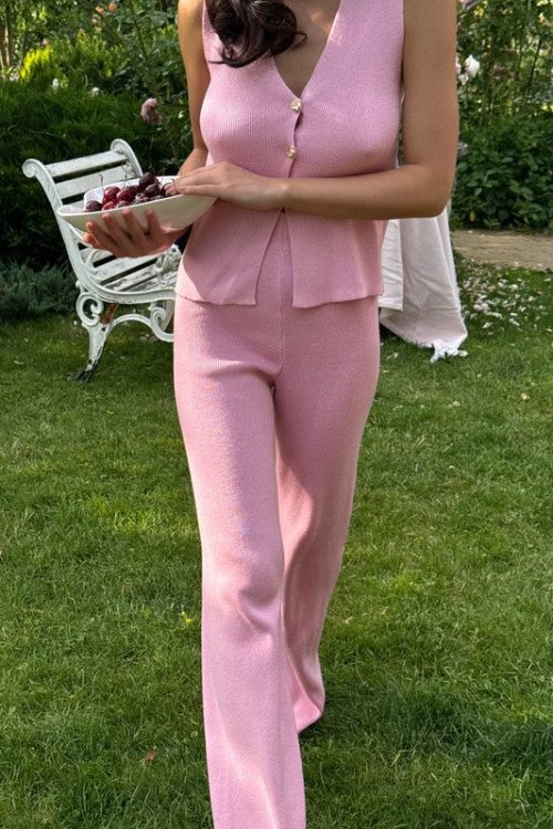 В’язаний костюм Charm (рожевий)