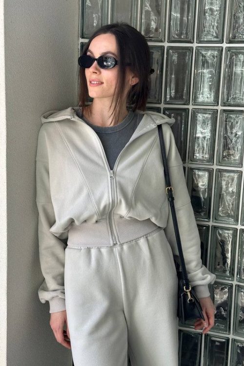 Костюм Cropped беж