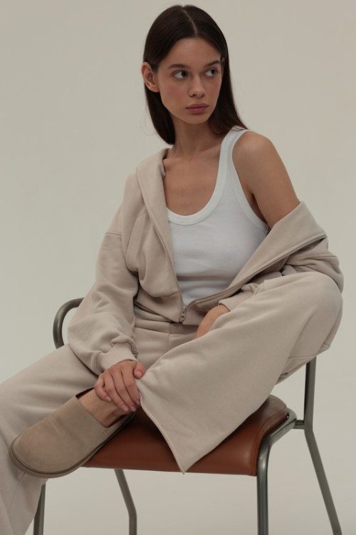 костюм CLASSIC HOODED TRACKSUIT беж