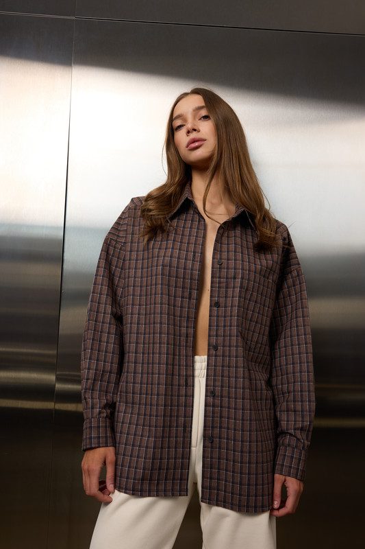 Сорочка у шоколадному кольорі - Зображення 3