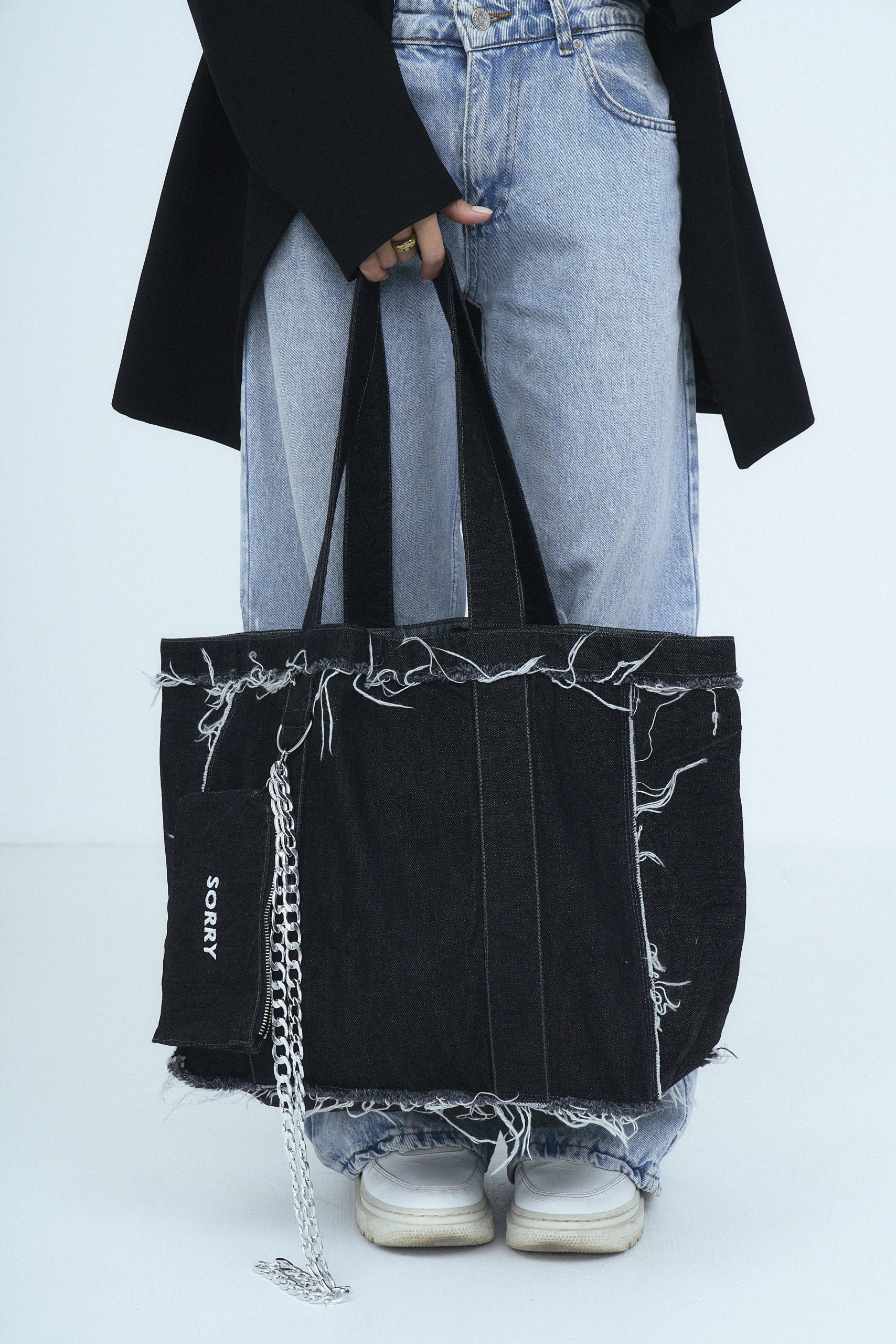 Джинсовий шопер з гаманцем sorry not sorry - Зображення 3