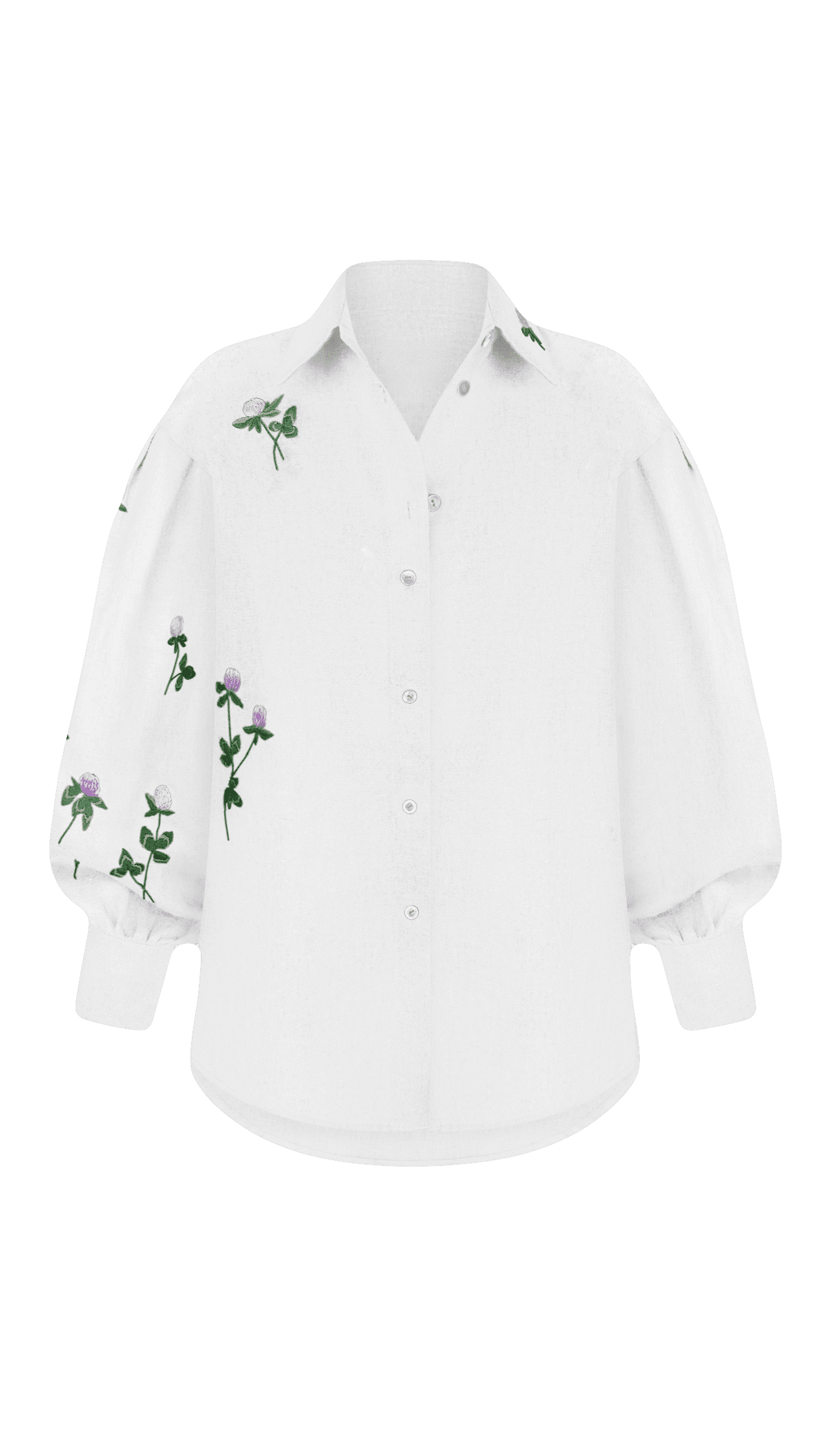 Сорочка з ручною вишивкою конюшини