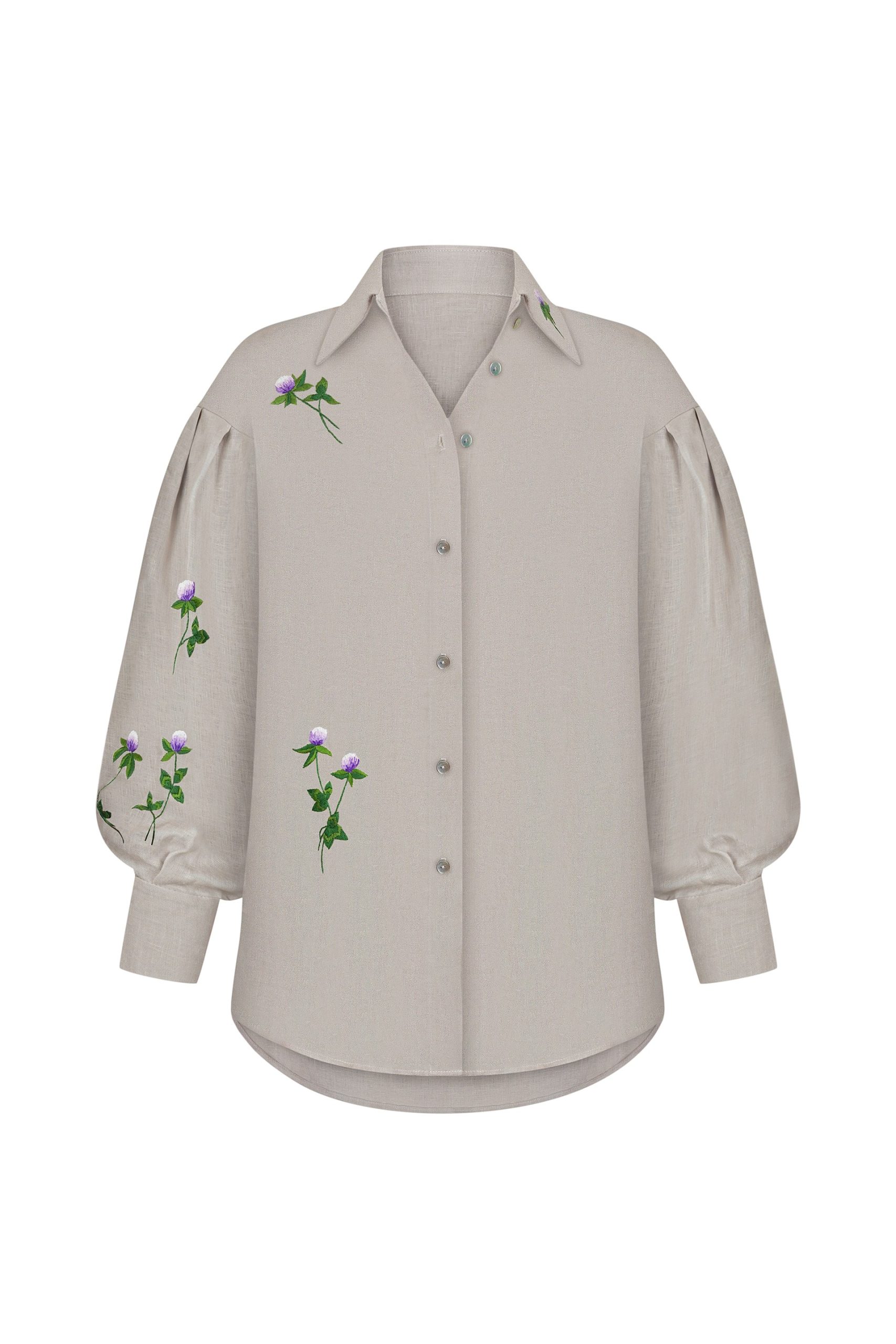 Сорочка з ручною вишивкою конюшини - Зображення 6