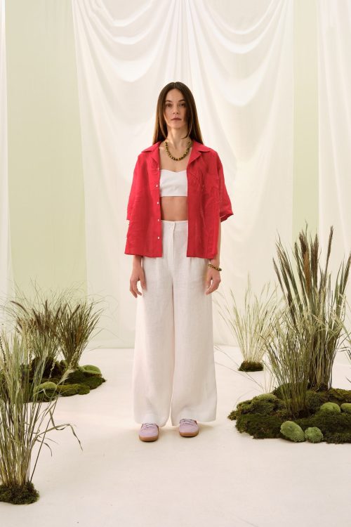 Штани з завищеною талією