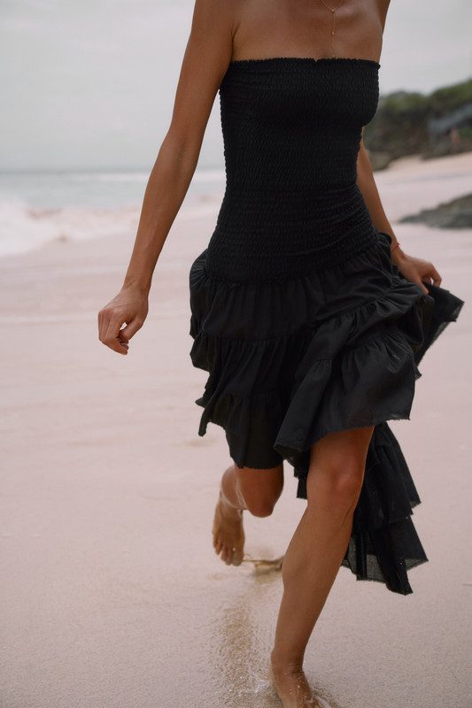 Сукня “Maira” з асиметричним кроєм чорна - Зображення 3