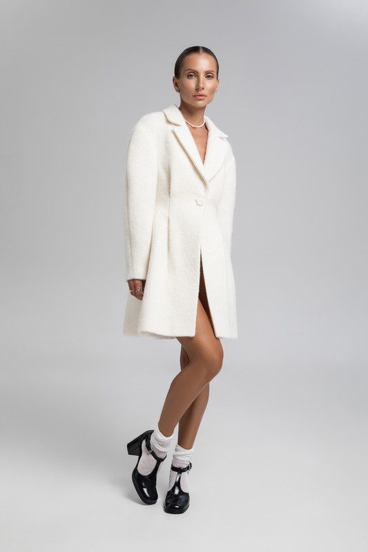 Укорочене O-подібне пальто - Зображення 4