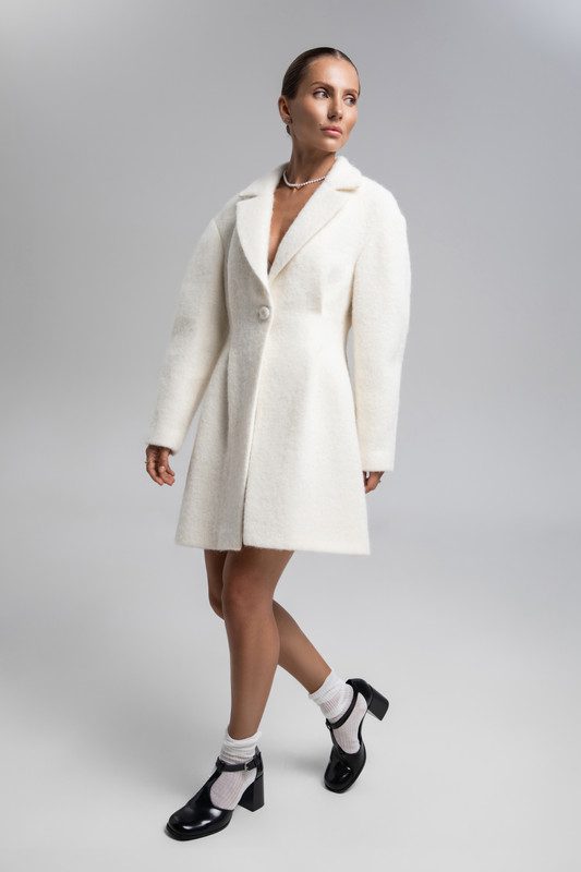 Укорочене O-подібне пальто - Зображення 5