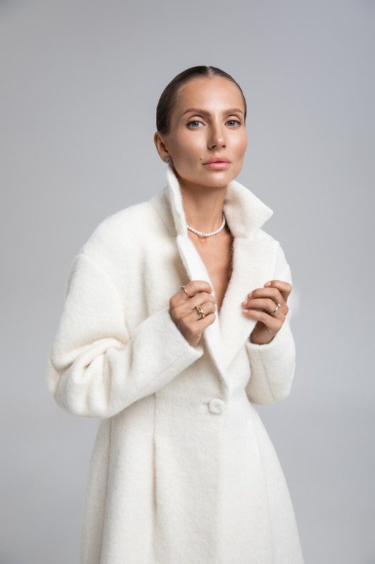 Укорочене O-подібне пальто - Зображення 6