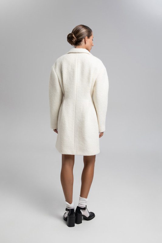 Укорочене O-подібне пальто - Зображення 7