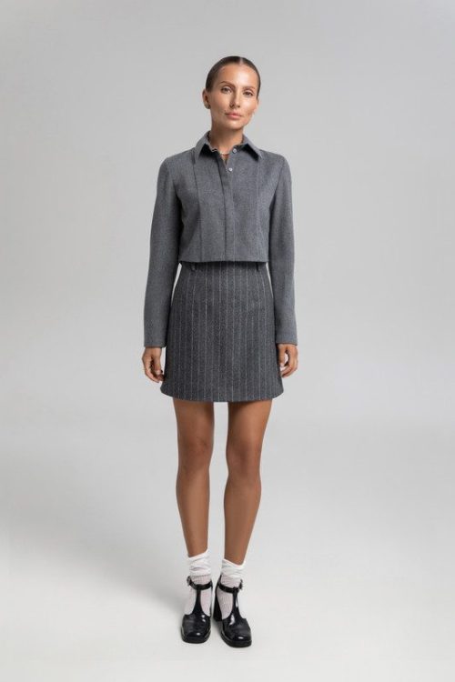 Спідниця міні сіра