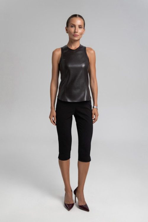 Майка з екошкіри