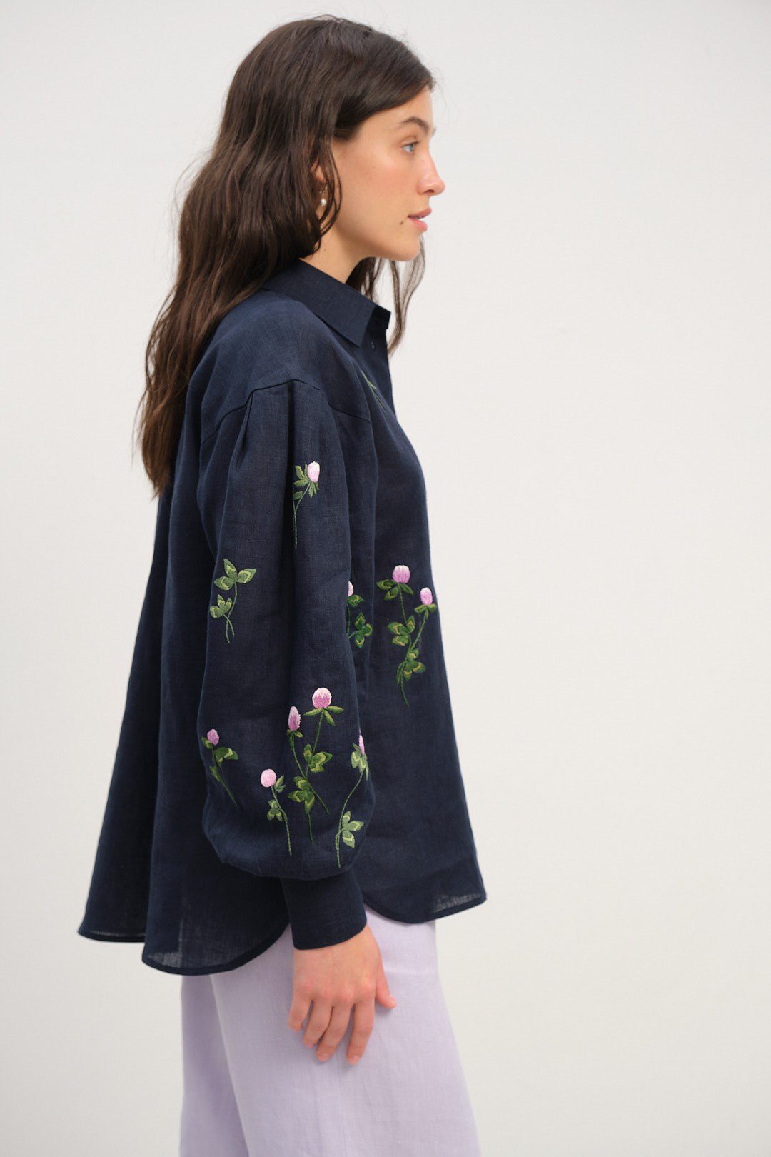 Сорочка з ручною вишивкою конюшини - Зображення 5