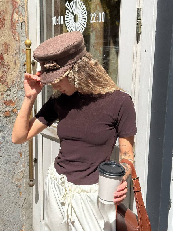 Приталена футболка (шоколад) - Зображення 4